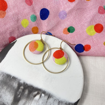 Ohrringe Inner Circle klein in Confetti