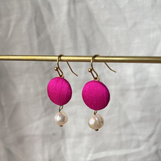 Ohrringe Superel in prallen Pink