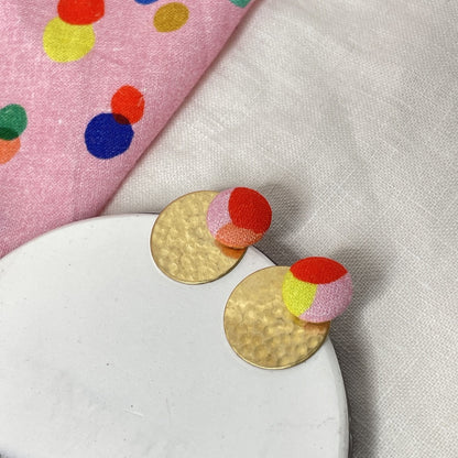 Ohrstecker Rundling . Confetti von B & B