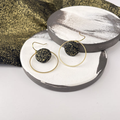 Ohrringe Inner Circle klein . Goldnacht