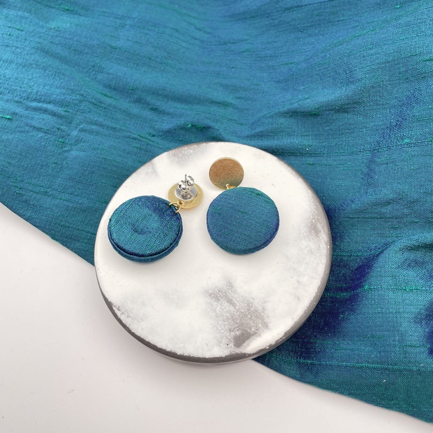 Ohrstecker MegaTransit . Petrol des Urwalds