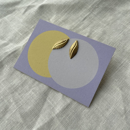 ✨Luma – gehämmerter Ohrstecker    🍃