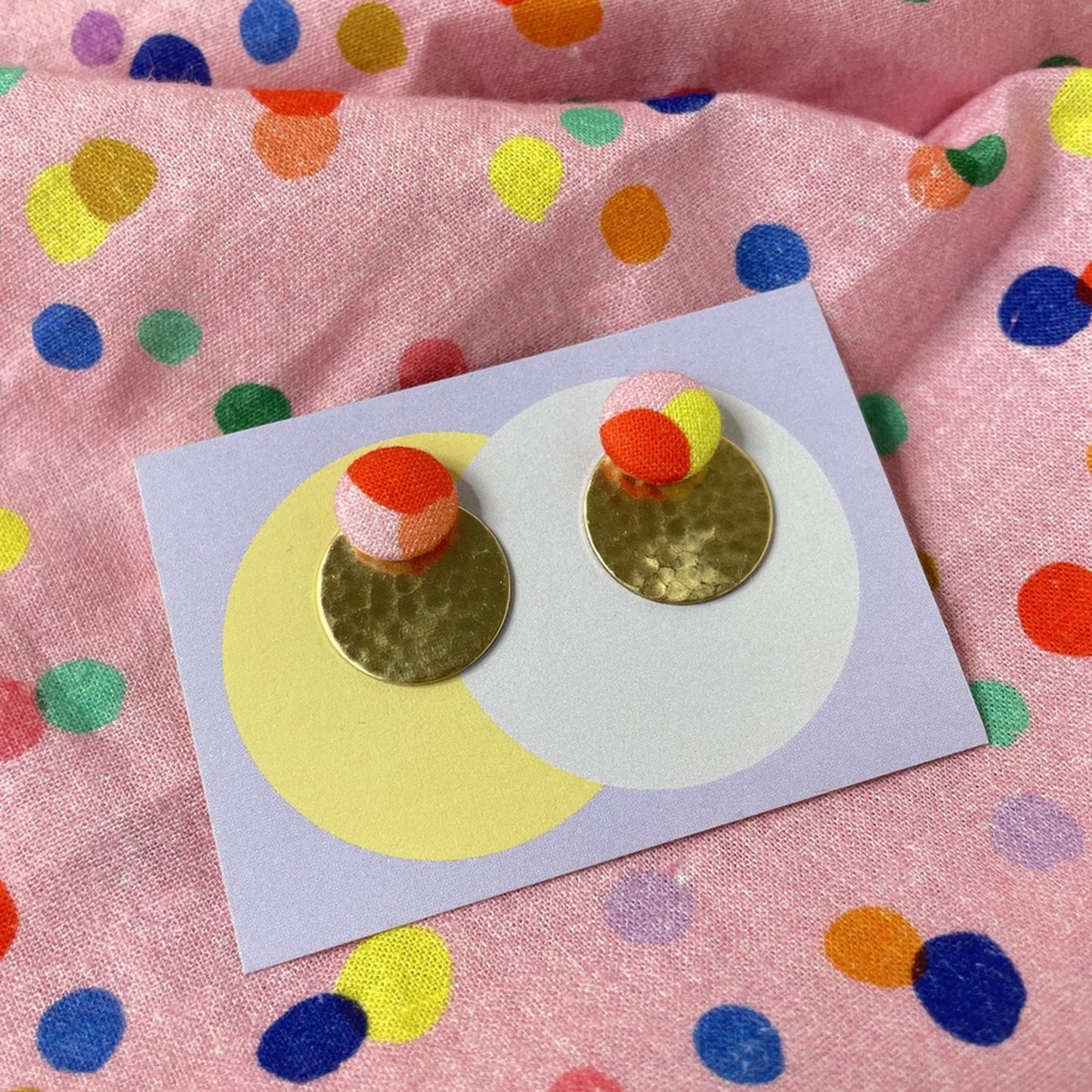 Ohrstecker Rundling . Confetti von B & B