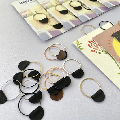 Bildaufhänger zum Postkarten aufhängen / 3er Set Kreise/ Wohndeko / Galerie