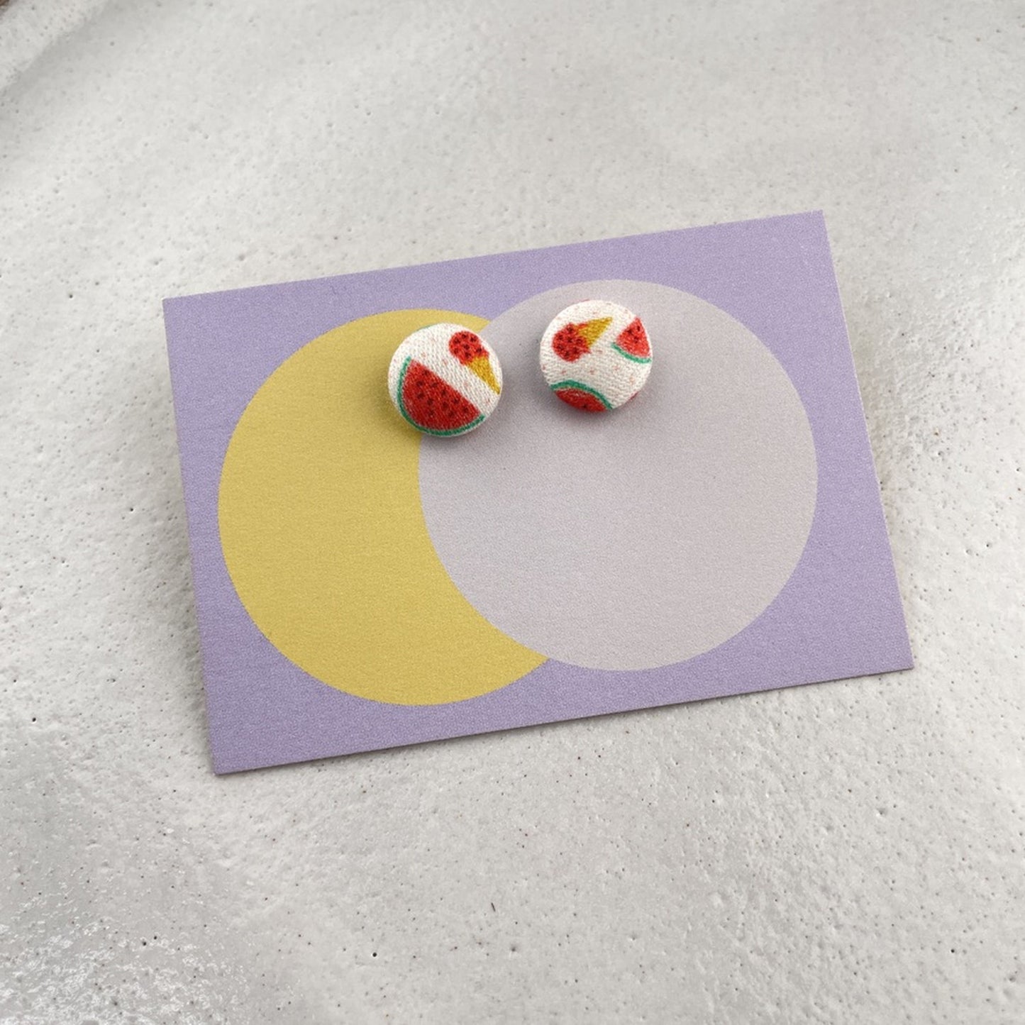 kleine Stoffstecker . Meloneneis