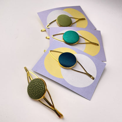 Haarspange *All Eyes In* in hellgrün