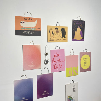 Bildaufhänger zum Postkarten aufhängen Tropfen groß/ Wohndeko / Galerie