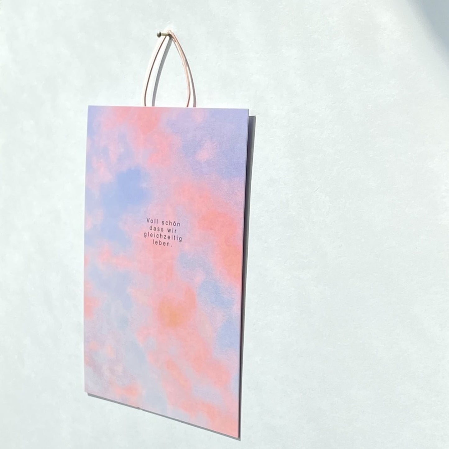 Bildaufhänger zum Postkarten aufhängen Tropfen groß/ Wohndeko / Galerie