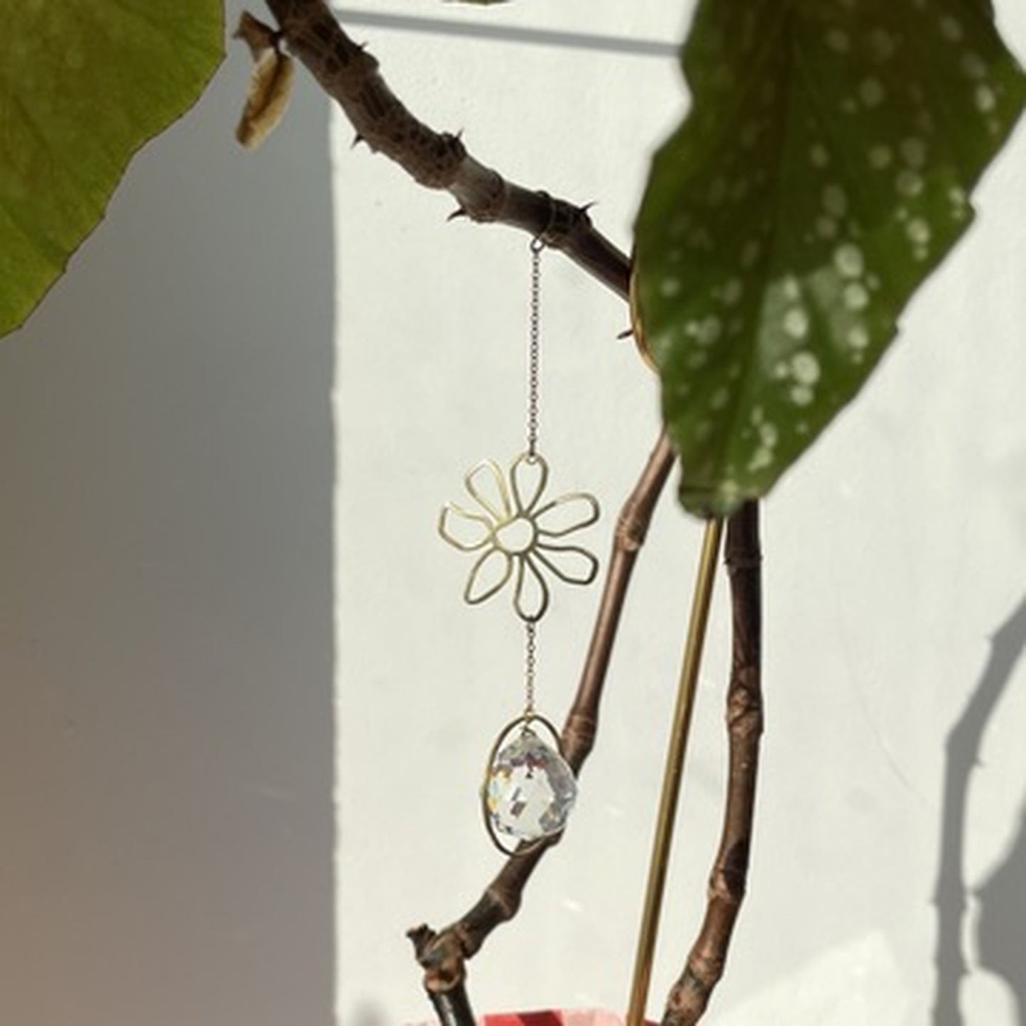 Suncatcher Miniblume / Lichtfänger / Fensterkristall / Prisma