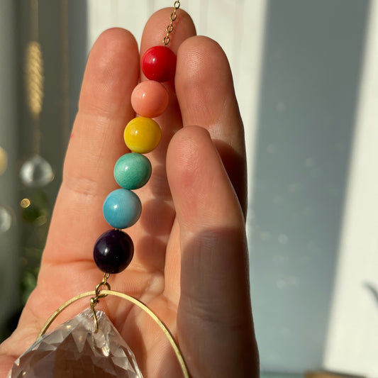 Suncatcher Tagua Regenbogen Lichtfänger / Fensterkristall  / Prisma